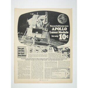Apollo Lunar Module Model Kit Ad Boys Life May 1969 Vintage Space Memorabilia